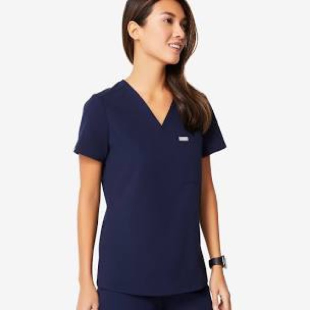 FIGS Catarina Blue One Pocket Scrub Top XS